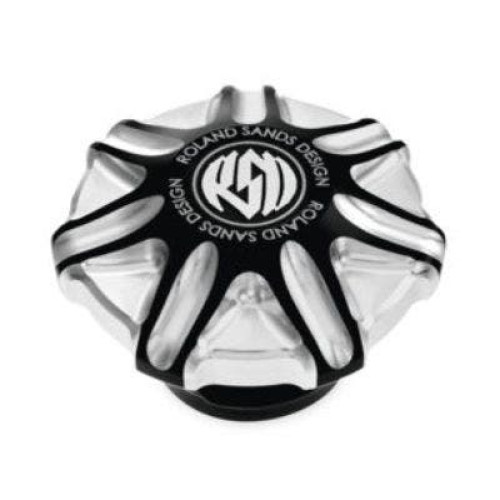 PartzBiz HD: 4404842-Roland Sands Design ฝาปิดถังน้ำมัน Tech Contrast Harley Big Twin 96-20