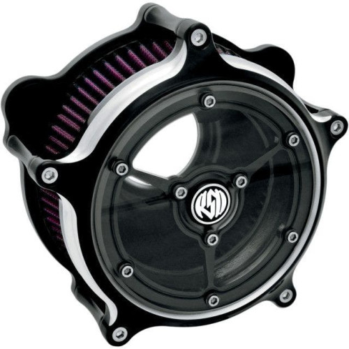 PartzBiz HD: 4404851-Roland Sands Design RSD Black Contrast Cut Clarity Air Cleaner Harley 91-16 XL | 0206-2061-BM