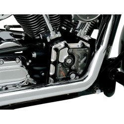 PartzBiz HD PM0177-2003-BM - Roland Sands RSD Black Contrast Cut Clarity Cam Timing ครอบคลุม Harley 01-15 Non FL | 0177-2003-บีเอ็ม
