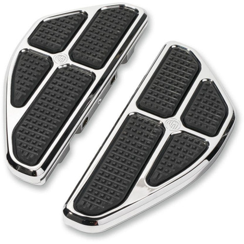 PartzBiz HD: 4404791-Roland Sands RSD Chrome Boss Rider Passenger Rear Floorboards Harley FL 84-17 | 0036-1012-CH