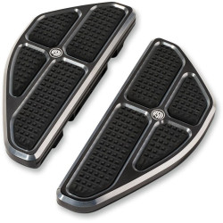 PartzBiz HD PM0036-1012-BM - Roland Sands RSD Contrast Boss Rider Passenger Rear Floorboards Harley FL 84-17 | 0036-1012-BM PartzBiz HD PM0036-1012-BM - Roland Sands RSD Contrast Boss Rider Passenger Rear Floorboards Harley FL 84-17 | 0036-1012-BM