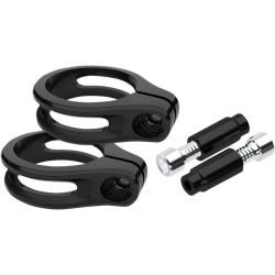 PartzBiz HD DS20200633 - Roland Sands RSD Gloss Black Turn Signal Mounts for 39mm Forks PartzBiz HD DS20200633 - Roland Sands RSD Gloss Black Turn Signal Mounts for 39mm Forks