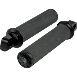PartzBiz HD PM0035-1088-SMB - Roland Sands RSD Tracker Straight Male Mount Foot Pegs for Harley - Black Ops - 0035-0088-SMB