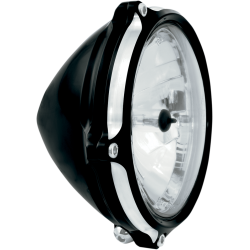 PartzBiz HD DS20010760 - Roland Sands Vintage Contrast Cut 5 3/4" Headlight Assembly For Harley-Davidson | 02072006VIN-BM | Eastern Performance Cycles PartzBiz HD DS20010760 - Roland Sands Vintage Contrast Cut 5 3/4" Headlight Assembly For Harley-Davidson | 02072006VIN-BM | Eastern Performance Cycles