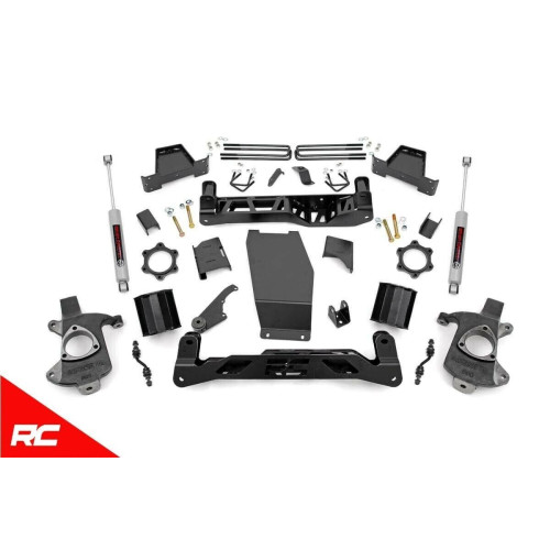 PartzBiz HD: 4404645-Rough Country 22731 6" Lift Kit N3 Shocks 14-18 Chevy Silverado Sierra 1500 4WD GMC Best New Suspension System Shocks Blocks Axles Spacers N3 Upgrade High Country LTZ Z71 PartzBiz HD: 4404645-Rough Country 22731 6" Lift Kit N3 Shocks 14-18 Chevy Silverado Sierra 1500 4WD GMC Best New Suspension System Shocks Blocks Axles Spacers N3 Upgrade High Country LTZ Z71