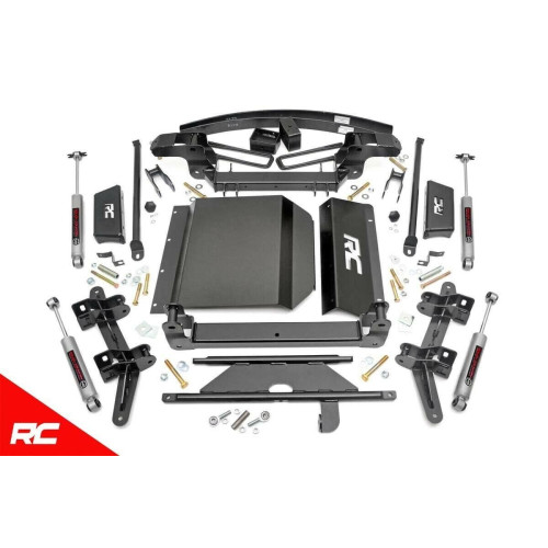 PartzBiz HD: 4404656-Rough Country 276.20 6" Suspension Lift Kit 88-98 Chevy K1500 Tahoe Yukon 4WD Suburban K5 Blazer K15 K20 Truck Shocks Springs Cross member Skid Plate Best New Upgrade PartzBiz HD: 4404656-Rough Country 276.20 6" Suspension Lift Kit 88-98 Chevy K1500 Tahoe Yukon 4WD Suburban K5 Blazer K15 K20 Truck Shocks Springs Cross member Skid Plate Best New Upgrade