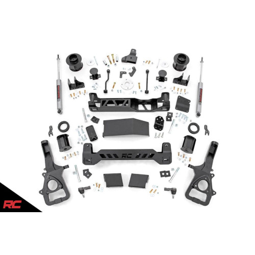 PartzBiz HD: 4404663-Rough Country 33430 6" Lift Kit w/ N3 Shocks 2019 Dodge Ram 1500 4WD Suspension 4x4 rwd Best New front coil spring spacer Hemi Laramie Big Horn Tradesman SXT Rebel Limited Lone Star Sport offroad NEW PartzBiz HD: 4404663-Rough Country 33430 6" Lift Kit w/ N3 Shocks 2019 Dodge Ram 1500 4WD Suspension 4x4 rwd Best New front coil spring spacer Hemi Laramie Big Horn Tradesman SXT Rebel Limited Lone Star Sport offroad NEW