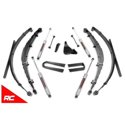 PartzBiz HD: 4404639-Rough Country 49730 6" Lift Kit w/ N3 Shocks 99-04 Ford Super Duty F250 F350 4WD Super Duty Diesel Powerstroke 4wd 4x4 Offroad best new steering upgrade Shock Absorber leaf spring suspension PartzBiz HD: 4404639-Rough Country 49730 6" Lift Kit w/ N3 Shocks 99-04 Ford Super Duty F250 F350 4WD Super Duty Diesel Powerstroke 4wd 4x4 Offroad best new steering upgrade Shock Absorber leaf spring suspension