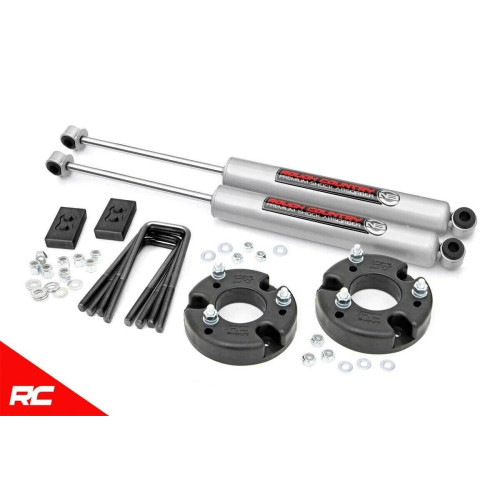 PartzBiz HD: 4404610-Rough Country 52230 2" Leveling Lift Kit 09-19 Ford F150 w/ N3 Shocks Suspension XL XLT STX King Ranch Platinum Lariat FX4 SSV Shocks Strut Spacers Front Rear Blocks PartzBiz HD: 4404610-Rough Country 52230 2" Leveling Lift Kit 09-19 Ford F150 w/ N3 Shocks Suspension XL XLT STX King Ranch Platinum Lariat FX4 SSV Shocks Strut Spacers Front Rear Blocks