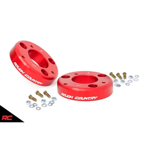 PartzBiz HD: 4404615-Rough Country 569RED Front 2" Billet Leveling Kit 2014-Up Ford F150 Suspension 4x4 4wd 2wd rwd Best new upgrade lift xlt sl fx4 king ranch lariat offroad front shock spring spacers pucks 2020 PartzBiz HD: 4404615-Rough Country 569RED Front 2" Billet Leveling Kit 2014-Up Ford F150 Suspension 4x4 4wd 2wd rwd Best new upgrade lift xlt sl fx4 king ranch lariat offroad front shock spring spacers pucks 2020