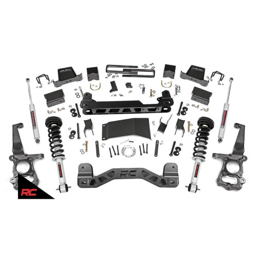 PartzBiz HD: 4404618-Rough Country 6" Lift Kit fits 15-19 Ford F150 4WD with N3 Loaded Struts Shocks King Ranch Lariat Extended Crew Cab Pick Up 55731 V8 V6 4-Door 2-Door Raptor XLT SSV PartzBiz HD: 4404618-Rough Country 6" Lift Kit fits 15-19 Ford F150 4WD with N3 Loaded Struts Shocks King Ranch Lariat Extended Crew Cab Pick Up 55731 V8 V6 4-Door 2-Door Raptor XLT SSV