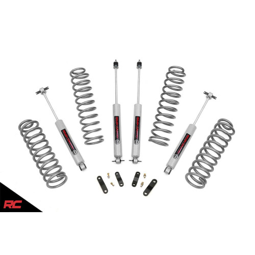 PartzBiz HD: 4404602-Rough Country 67930 2.5" Lift Kit for 2007-2018 Jeep Wrangler JK 4DR 4 door Unlimited sport sahara rubicon willys artic trail rated Suspension shocks springs upgrade replacement PartzBiz HD: 4404602-Rough Country 67930 2.5" Lift Kit for 2007-2018 Jeep Wrangler JK 4DR 4 door Unlimited sport sahara rubicon willys artic trail rated Suspension shocks springs upgrade replacement