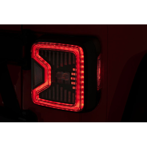 PartzBiz HD: 4404533-Rough Country LED Brake Tail Lights RCH5900 Jeep Wrangler FL 18-22