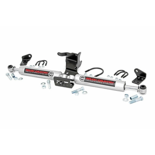 PartzBiz HD: 4404537-Rough Country N3 Dual Steering Stabilizer for 18-Up Jeep Wrangler JL Gladiator 87304 JT 4-door 2-door 4wd 2wd 4x4 rwd best new upgrade suspension unlimited sport rubicon sahara PartzBiz HD: 4404537-Rough Country N3 Dual Steering Stabilizer for 18-Up Jeep Wrangler JL Gladiator 87304 JT 4-door 2-door 4wd 2wd 4x4 rwd best new upgrade suspension unlimited sport rubicon sahara