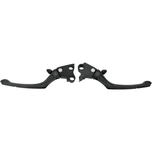 PartzBiz HD: 4404438-Roland Sands RSD Roland Sands Regulator Black Ops Brake Clutch Levers Set for Harley 96-14 - 0062-4006-SMB