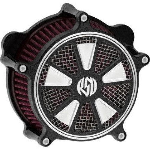 PartzBiz HD: 4404446-RSD Venturi Raider Contrast Cut เครื่องฟอกอากาศสำหรับ Harley Sportster 91-14
