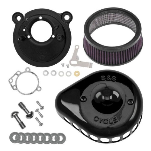 PartzBiz HD: 4404339-S&S 170-0442 Black Stealth Mini Teardrop Air Cleaner 01-15 Harley Softail 01-07 FLH/T 484086 PartzBiz HD: 4404339-S&S 170-0442 Black Stealth Mini Teardrop Air Cleaner 01-15 Harley Softail 01-07 FLH/T 484086