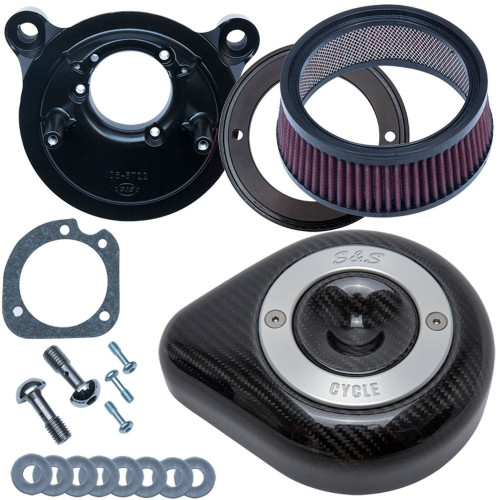PartzBiz HD: 4404343-S&S 170-0499 Stealth Air Cleaner Kit Carbon Fiber Teardrop 01-17 Harley Twin Cam PartzBiz HD: 4404343-S&S 170-0499 Stealth Air Cleaner Kit Carbon Fiber Teardrop 01-17 Harley Twin Cam
