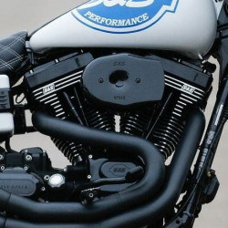 PartzBiz HD SS170-0599 - S&S 170-0596 Black Stealth Tribute Air Cleaner Kit Harley Big Twin No TBW 01-17 502272 milwaukee eight best for performance davidson electra road street king glide fat boy lo slim heritage deluxe bob
