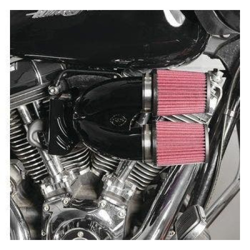 PartzBiz HD: 4404318-S&S 170-0637 Black Tuned Induction Air Cleaner Kit Harley Touring Softail 08-17