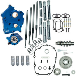 PartzBiz HD SS310-1005A - S&S Cycles 310-1005A Chrome Oil Cooled Gear Drive 465 Camchest 17+ Harley M8