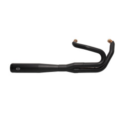 PartzBiz HD SS550-0788 - S&S 550-0788 Black w/ Black Tips Race Only SuperStreet 2-In-1 Exhaust M8 Fat Bob M8 Milwaukee Eight Harley davidson Softail Fat Bob FXFB 1800-2401 18002401