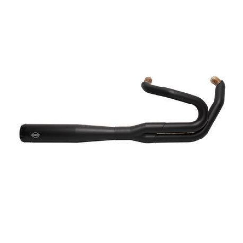 PartzBiz HD: 4404272-S&S 550-0846B Black SuperStreet 2:1 50 State Exhaust System Harley Softail 18-Up M8 1800-2485 18002485 Fat Bob M8 Milwaukee Eight Harley davidson Softail Fat Bob FXFB