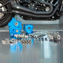 PartzBiz HD SS310-1083A - S&S 550G Gear Drive Cam Chest Kit Chrome Pushrod Tubes Oil Cooled 17-Up M8 310-1083 0925-1279 09251279 310-1083A