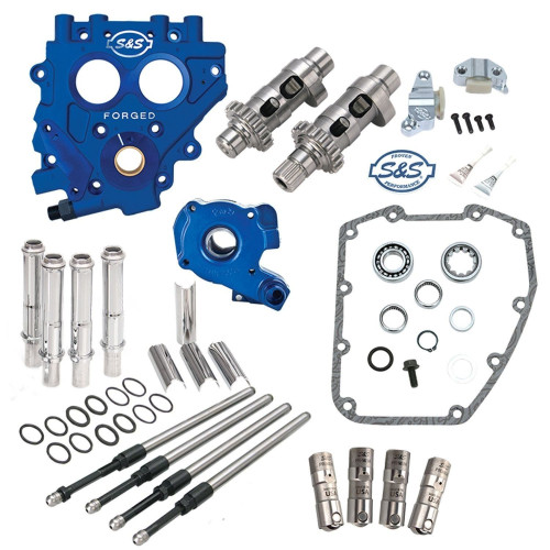 PartzBiz HD: 4404246-S&S 551EZ Chain Drive Cam Camchest Kit w/ Pushrods Oil Pump Plate Harley 99-06 330-0542