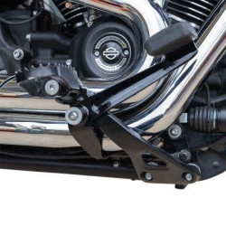 PartzBiz HD SS560-0259A - S&S 560-0259A Black Mid Mount Brake Pedal Harley M8 Softail 18-Up 1861-1493 18611493 fat bob boy slim heritage deluxe