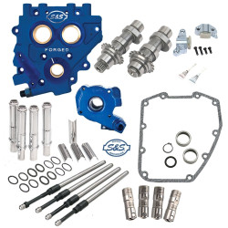 PartzBiz HD SS330-0553 - S&S 585 Easy Start Camchest Kit w/ Pushrods Oil Pump Plate Harley 07-17 330-0553