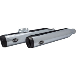 PartzBiz HD SS550-0755B - S&S Cycle Chrome Grand National 50 State Slip-On Mufflers Harley Softail 18-20 PartzBiz HD SS550-0755B - S&S Cycle Chrome Grand National 50 State Slip-On Mufflers Harley Softail 18-20