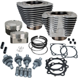 PartzBiz HD SS910-0702 - S&S Cycle Silver Powder Coat 1200cc To 1250cc Hooligan Big Bore Kit XL 00-17 | 910-0609 PartzBiz HD SS910-0702 - S&S Cycle Silver Powder Coat 1200cc To 1250cc Hooligan Big Bore Kit XL 00-17 | 910-0609