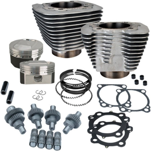 PartzBiz HD: 4404153-S&S Cycle Silver Powder Coat 1200cc To 1250cc Hooligan Big Bore Kit XL 00-17 | 910-0609 PartzBiz HD: 4404153-S&S Cycle Silver Powder Coat 1200cc To 1250cc Hooligan Big Bore Kit XL 00-17 | 910-0609