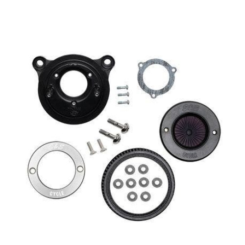 PartzBiz HD: 4404121-S&S Cycle Stealth Air Stinger Kit Brushed Aluminum Ring Harley BT Cable Throttle 01-17