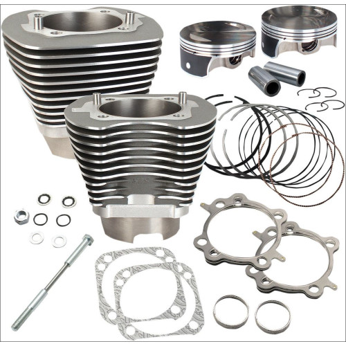 PartzBiz HD: 4404098-S&S Cycle 117" CI Big Bore Cylinder Kit Stone Gray 10.9:1 Compression 07-16 Harley | 910-0474 PartzBiz HD: 4404098-S&S Cycle 117" CI Big Bore Cylinder Kit Stone Gray 10.9:1 Compression 07-16 Harley | 910-0474