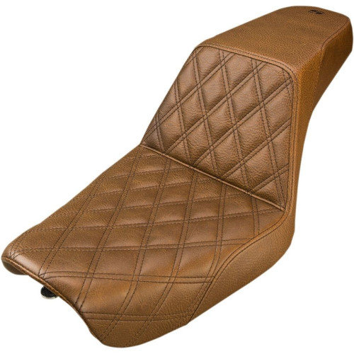 PartzBiz HD: 4403976-Saddlemen 804-04-172BR สีน้ำตาล Step Up LS Seat 04-05 Harley Dyna FXD 0803-0571 08030571