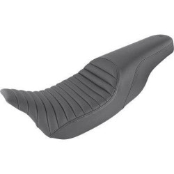 PartzBiz HD DS08011278 - Saddlemen 808-07B-148 Black Profiler Tuck and Roll 2-Up Seat Harley FLH/T 08-23 0801-1278 08011278 808-07B-148 Harley-Davidson Electra Glide Road Glide Road King Street Glide Tri Glide FLHT FLHR FLTR FLHX