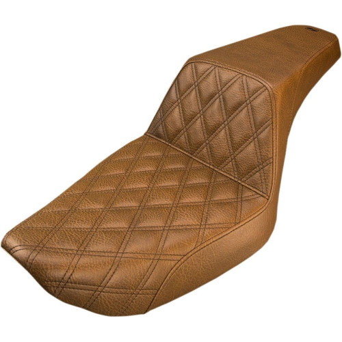 PartzBiz HD: 4403970-Saddlemen 896-04-172BR สีน้ำตาล Step Up LS ที่นั่ง 96-03 Harley Dyna FXD 0803-0570 08030570