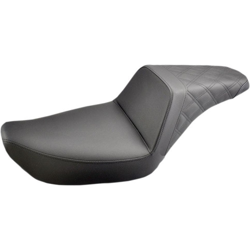 PartzBiz HD: 4403971-Saddlemen 896-04-173 ที่นั่ง LS ด้านหลังแบบ Step Up สีดำ 96-03 Harley Dyna FXDWG 0803-0566 08030566