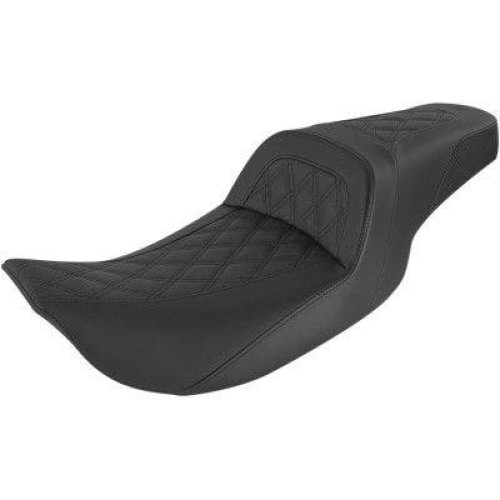 PartzBiz HD: 4403933-Saddlemen 897-06-162 Slim LS 2-Up Seat Lattice Stitch Harley FLHR/X 97-07 0801-1280 08011280 เพชร FLH/T 08-19 FLHR FLHT FLHX FLTR