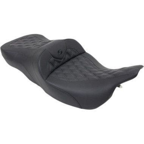 PartzBiz HD: 4403939-โซฟา Saddlemen สีดำถนน LS Diamond Stitch Seat Harley 97-07 FLHT FLHT FLT