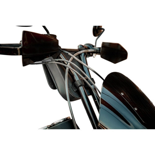 PartzBiz HD: 4403911-Saddlemen สีดำ D144 T บาร์มือจับ Hard กระเป๋าเครื่องมือ EX000953 Custom Harley เมตริก 3550-0306 35500306 ม้วนกระเป๋าเดินทางที่ดีที่สุดสำหรับ barbag chopper bagger softail dyna stunt