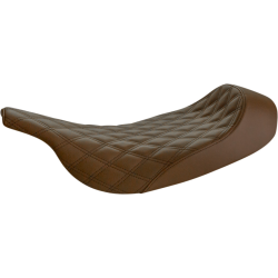 PartzBiz HD DS08011339 - Saddlemen Brown Renegade Solo Seat Lattice Harley Electra Road Glide 97-07