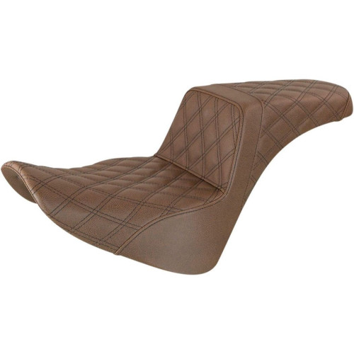 PartzBiz HD: 4403833-Saddlemen Brown Step Up 2-Up Seat Lattice Stitched Harley Softail M8 18-23 PartzBiz HD: 4403833-Saddlemen Brown Step Up 2-Up Seat Lattice Stitched Harley Softail M8 18-23