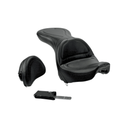 PartzBiz HD DS08020205 - ที่นั่ง Saddlemen Explorer Harley พร้อมพนักพิงสำหรับ 00-07 FXSTD 8252JS | 8252JS