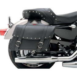 PartzBiz HD DS35010091 - Saddlemen Highwayman Riveted Slant Style Throw-Over ขนาดใหญ่ 15” กระเป๋าข้าง Univ | X021-03-041 PartzBiz HD DS35010091 - Saddlemen Highwayman Riveted Slant Style Throw-Over ขนาดใหญ่ 15” กระเป๋าข้าง Univ | X021-03-041