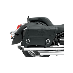 PartzBiz HD DS35010214 - Saddlemen Highwayman Tatto Black Stitch Jumbo Universal Throwover กระเป๋าข้าง | X021-05-0421 PartzBiz HD DS35010214 - Saddlemen Highwayman Tatto Black Stitch Jumbo Universal Throwover กระเป๋าข้าง | X021-05-0421