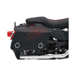 PartzBiz HD DS35010217 - Saddlemen Highwayman Tatto Red Stitch Jumbo Universal Throwover กระเป๋าข้าง | X021-05-0422 PartzBiz HD DS35010217 - Saddlemen Highwayman Tatto Red Stitch Jumbo Universal Throwover กระเป๋าข้าง | X021-05-0422