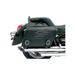 PartzBiz HD DS35010219 - Saddlemen Highwayman Tatto Silver Stitch Large Universal Throwover Saddlebags | X021-05-0413 PartzBiz HD DS35010219 - Saddlemen Highwayman Tatto Silver Stitch Large Universal Throwover Saddlebags | X021-05-0413